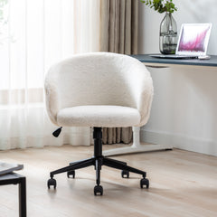 MAICOSY Home Office Desk Chairs Adjustable Swivel Rolling Chair Ergonomic Chair - White