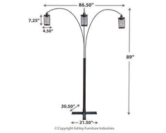 Bronze Metal Floor Lamp