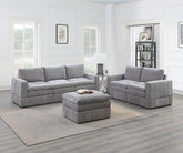 Contemporary 6pc Set Modular Sectional Set - Grey