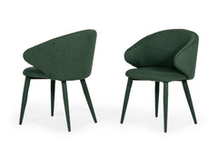 Modern Classic Green Dining Chair (Set of 2)