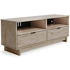 Contemporary Engineered Wood TV Stand - Natural