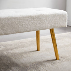 White Teddy Bench