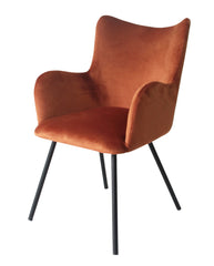 Modern Orange & Black Dining Chair