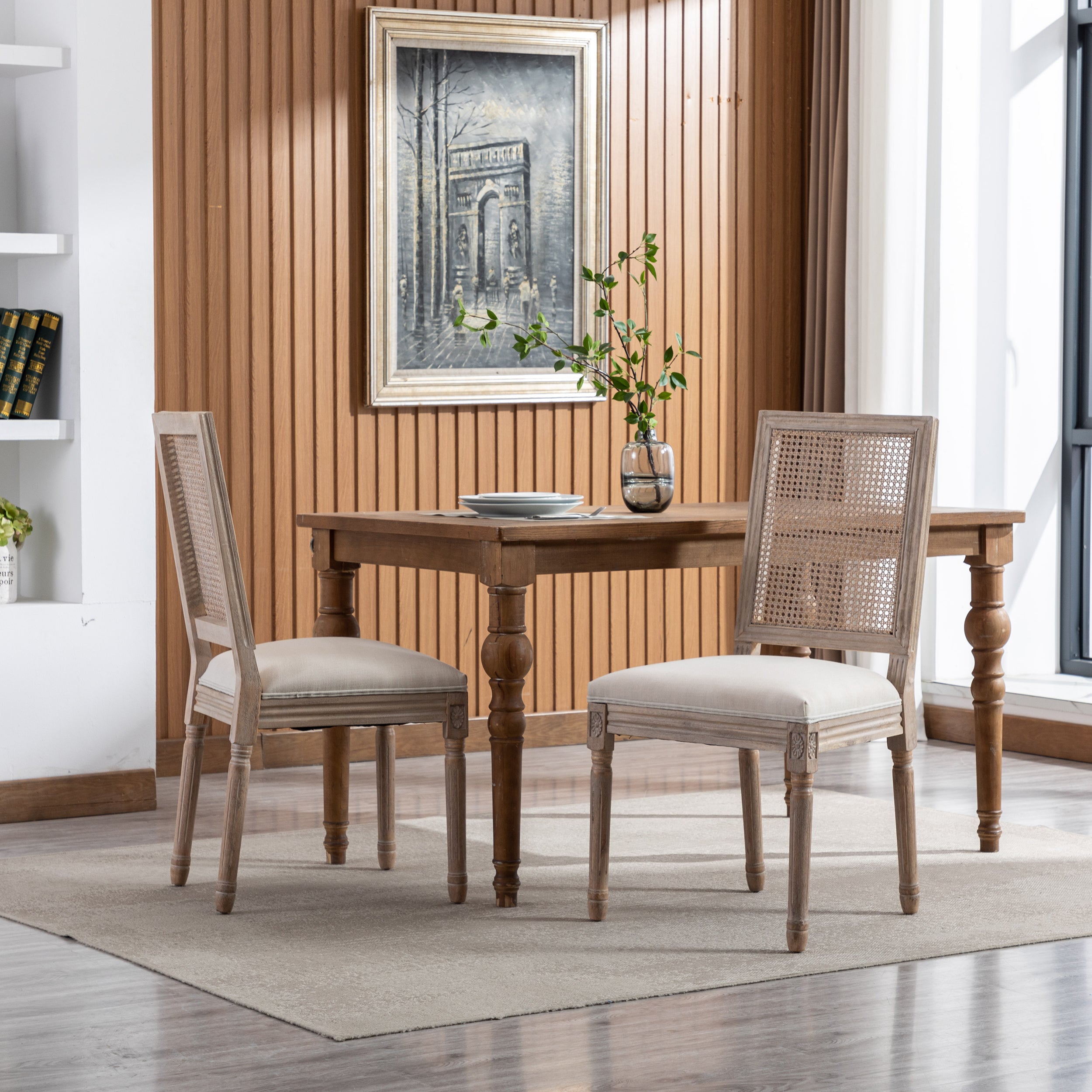 Linen Fabric Dining Chair