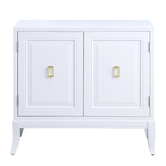 Contemporary Console Table - White Finish