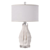 3D Ceramic Table Lamp - White