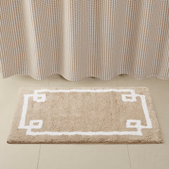 Cotton Tufted Bath Rug 24x40" - Taupe Cotton