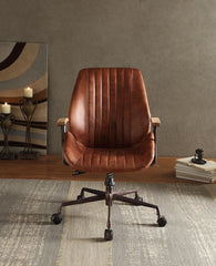 Vintage Office Chair, Top Grain Leather - Brown Cocoa