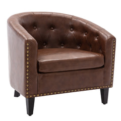 Elegant Club Chair Tufted Barrel Chair