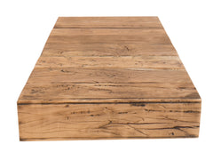Ultramodern Low Laying Solid Wood Coffee Table - Brown