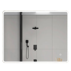 Large Rectangular Frameless Wall-Mount Anti-Fog LED Light Bathroom 32x24in