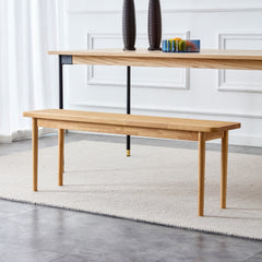 Solid Wood Bench - Natural Wood Wash