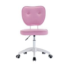 Office Desk Chair Bling Desk with Wheels 360° - Purple Pink