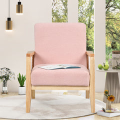 Armchair Rattan Mesh Upholstered Accent Chair