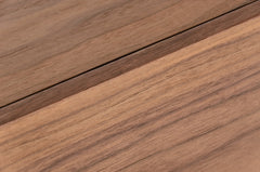 Modern Walnut & Stainless Steel Buffet