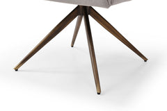 Light Grey Fabric Dining Chair