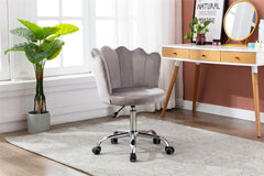 Modern Swivel Shell Chair - Grey