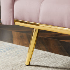 PINK Convertible Folding Futon Sofa Bed, Sleeper Sofa Couch