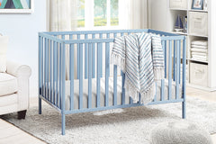 3-in-1 Convertible Island Crib Baby Blue
