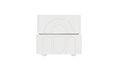White Bedside Table With Wheels