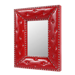 RED Rectangle Decorative Wall Mirror
