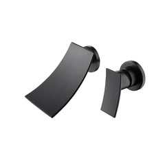 Wall Mount Widespread Bathroom Faucet - Black