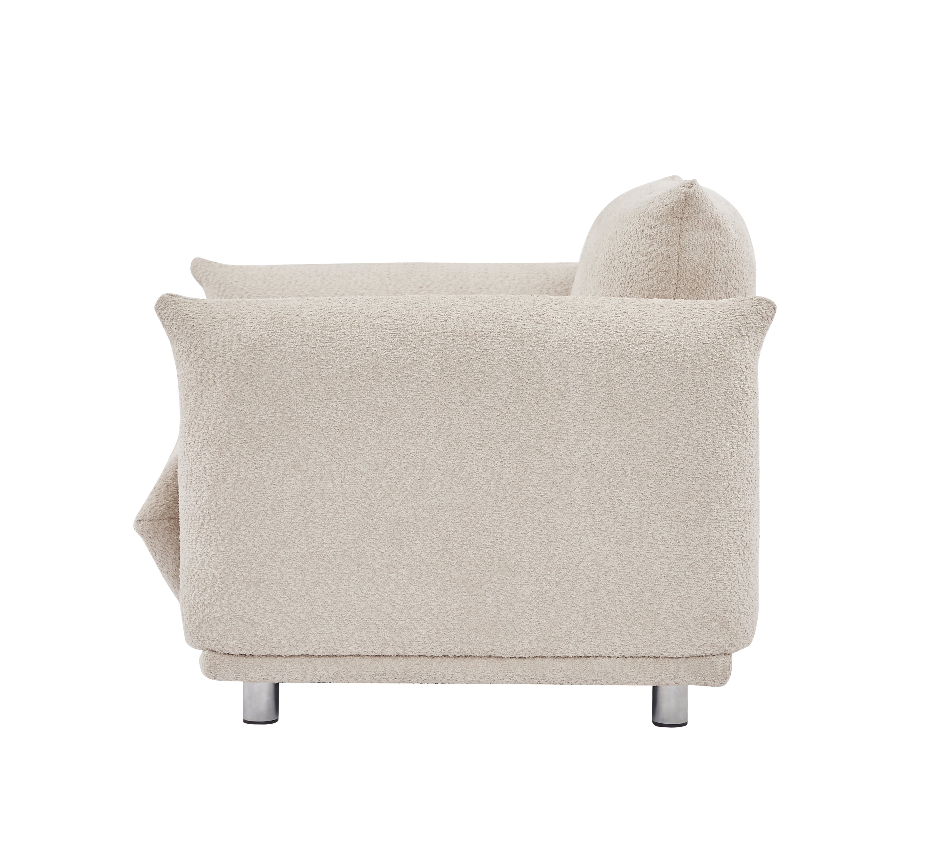 Sherpa Accent Chair Single Sofa 42"W Accent Chair - Camel