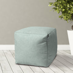 Seafoam Indoor/Outdoor Pouf - Zipper Cover Only