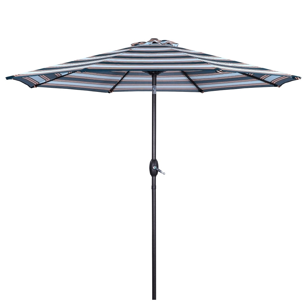 Black And White Umbrella Outdoor Patio Adjustable 9 Ft Patio Umbrella With Tilt Beach Garden