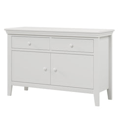 Traditional Concise Style White Solid Wood Dresser