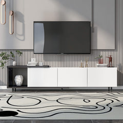 Modern Stylished TV Stand for 80+inch TV - White