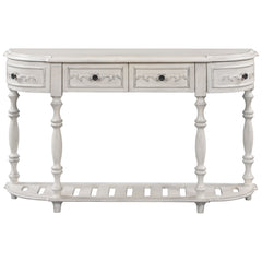 white console table