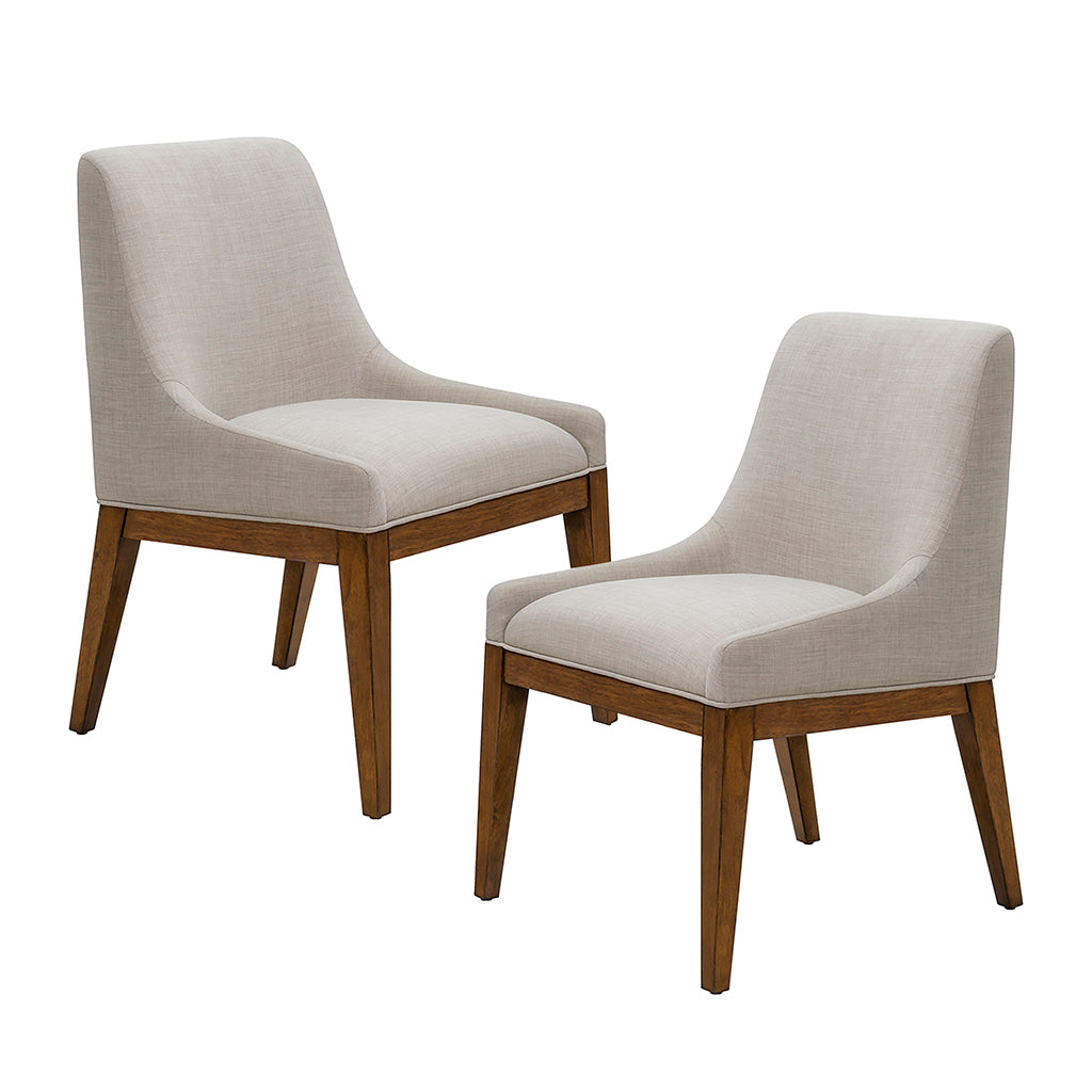 Modern Upholstered Dining Chair (Set of 2) - Grey