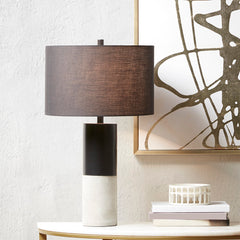 Fulton Concrete Table Lamp - Black