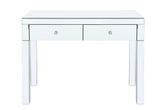 Mirror desktop dressing table, 2 drawer dressing table, suitable W 39.4 inch X D 15.7 inch X H 31.5 inch