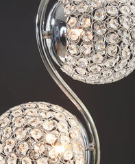 Silver Finish Contemporary Floor Lamp