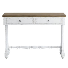 Antique white console table farmhouse style