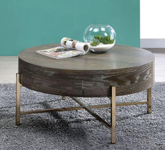Weyton Coffee Table - Dark Oak & Champagne