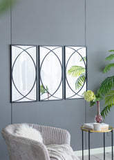 32” Rectangular Wall Mirrors with Black Frame