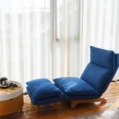 Lazy Sofa Reclining Chair - Dark Blue