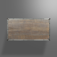 rustic wood coffee table