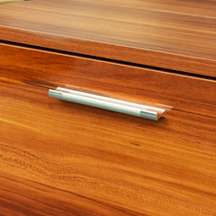 TV stand with open shelves