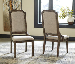 Rustic Cushioned Seat Dining Chair (Set of 2) - Brown