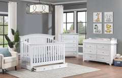 6 Drawer Double Dresser White