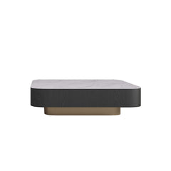 Square Black & White Coffee Table