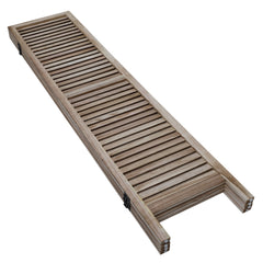 Folding Light Burn Sycamore Wood 4 Panel Room Divider