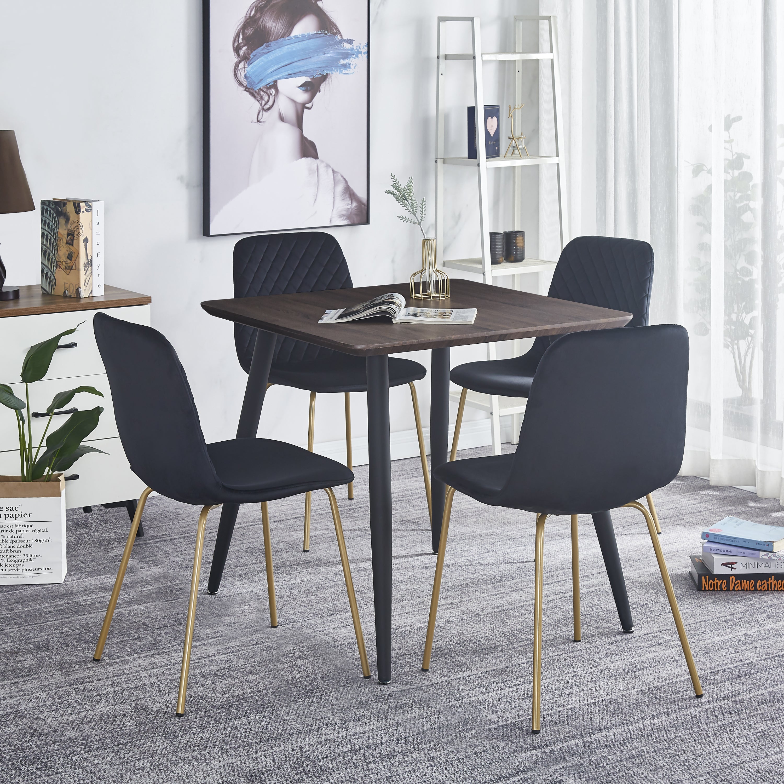 Black Dining Chairs for 4