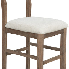 Farmhouse Counter Height Dining Chairs (Set of 4) - Brown