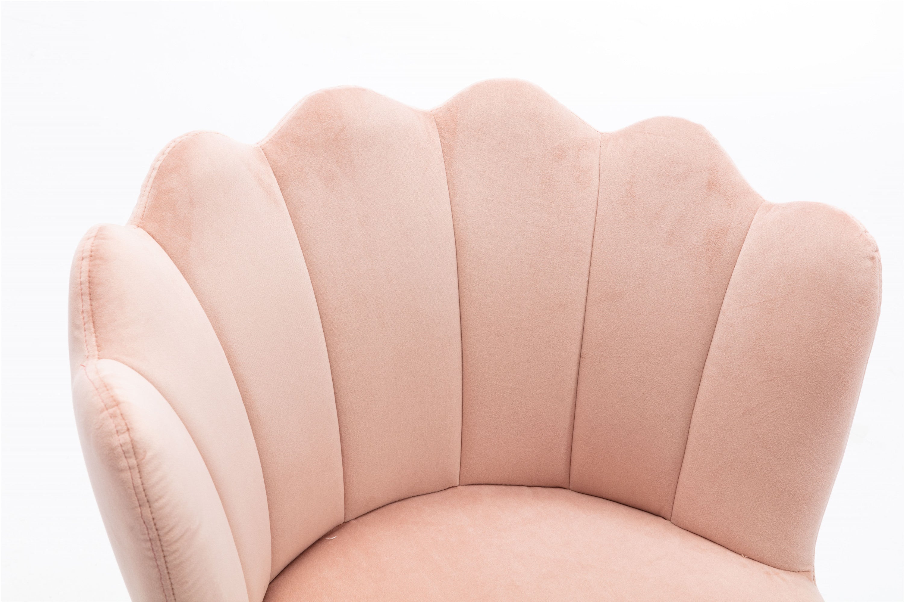 Velvet Swivel Shell Chair - Pink