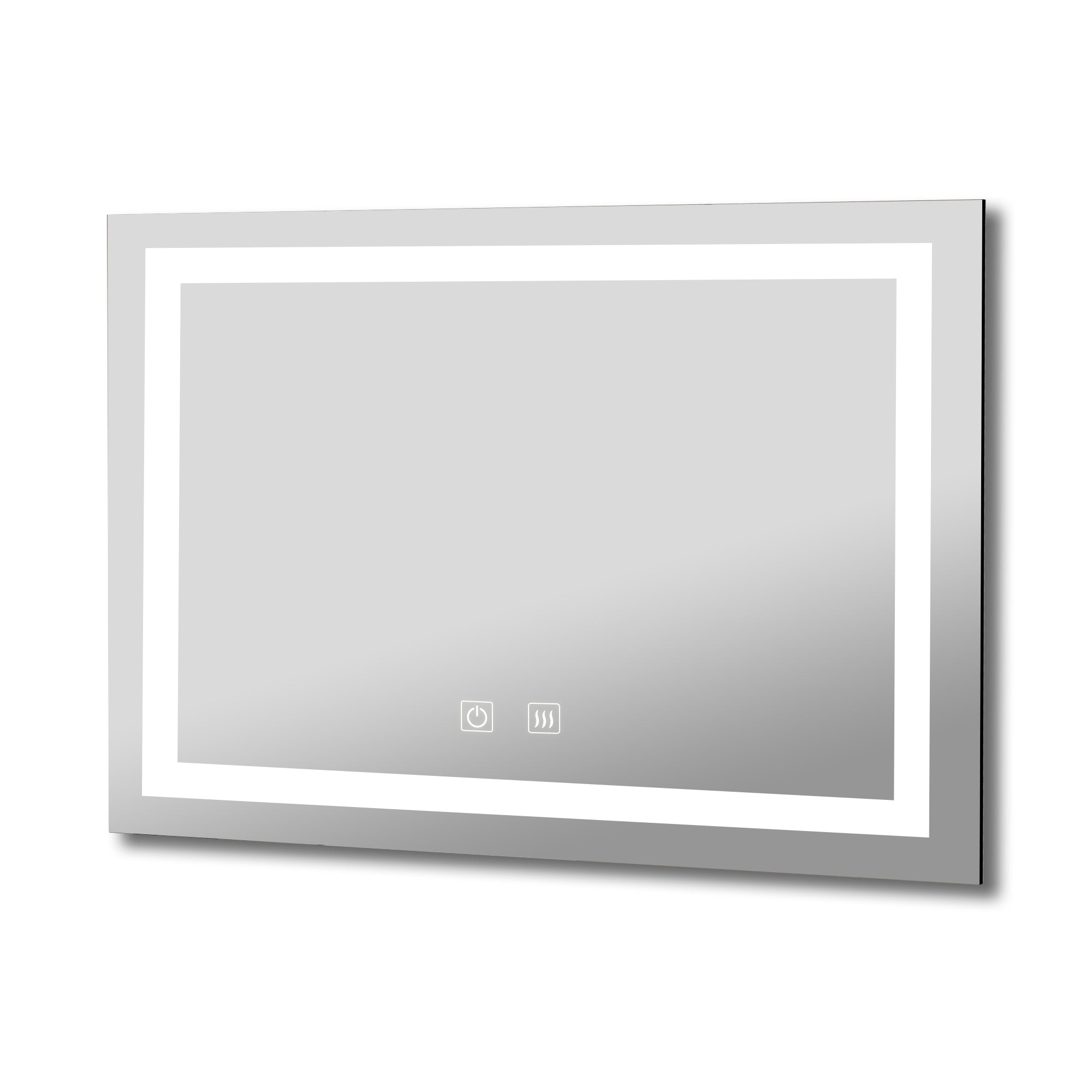 MAICOSY 36"x28" LED Bathroom Mirror Vanity Makeup Mirrors Touch Anti-fog Dimmable